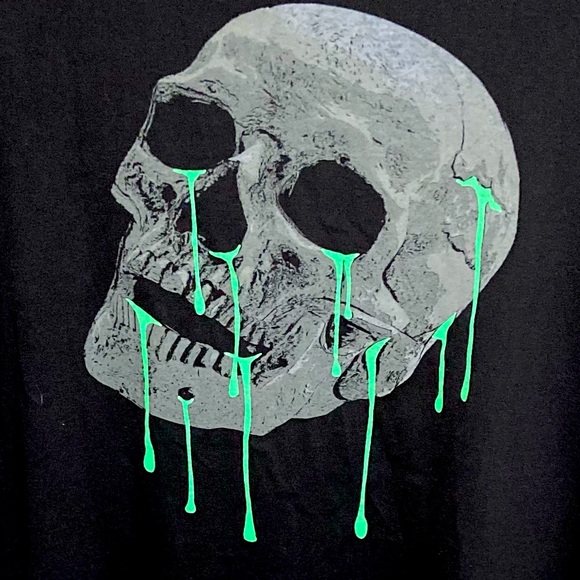 BOLONGARO TREVOR Melting 
Skull T-Shirt-Black Men’s Size 2XL - Picture 4 of 5